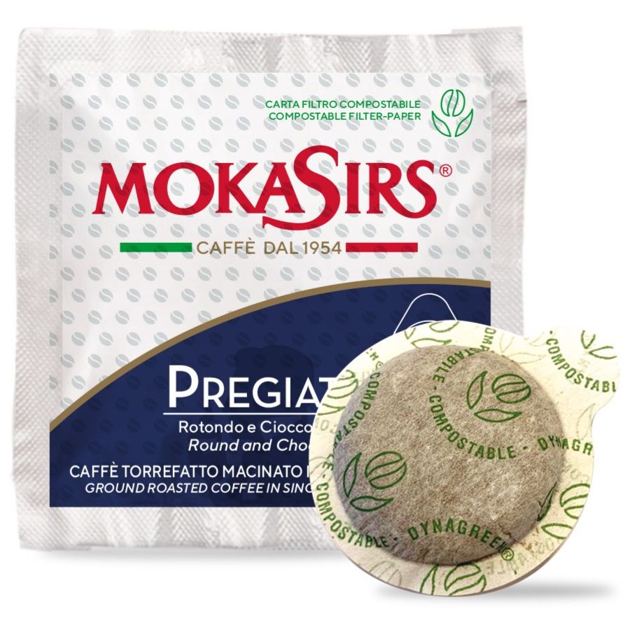 MokaSirs Pregiato Bidose Ø 52 mm espresso pods 100 stk