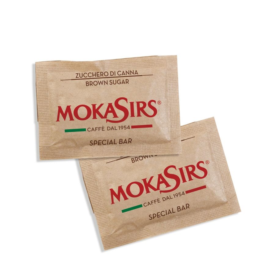 MokaSirs brunt sukker, 5 g enkeltservicer, 5 kg pakke