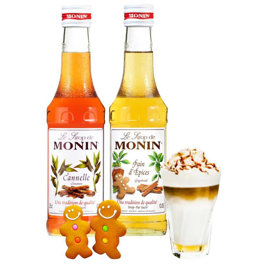 Monin Gingerbread + Monin Cinnamon Syrups 250 ml