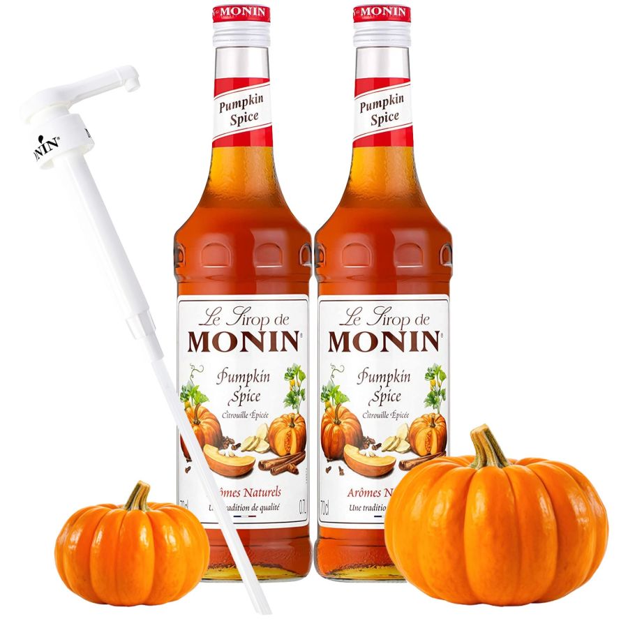 Monin Pumpkin Spice sirup 2 x 700 ml + pumpe