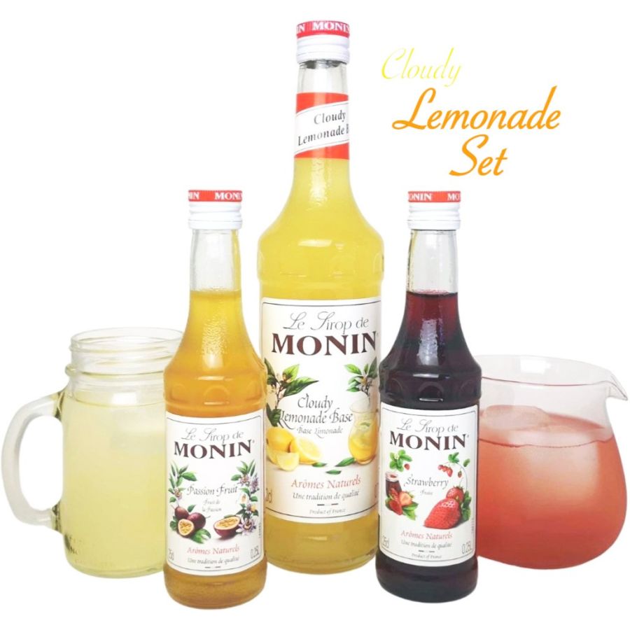 Monin Cloudy Lemonade Set 700 ml & 2 x 250 ml sirup