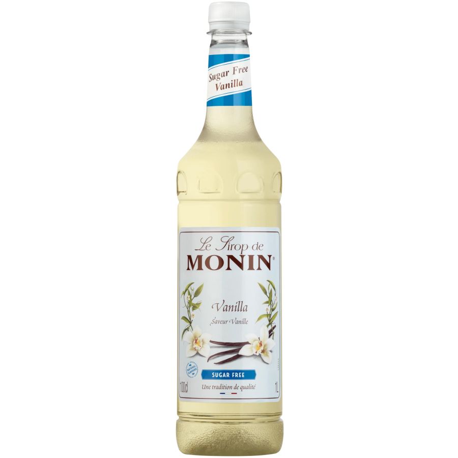 Monin sukkerfri Vanille sirup 1 l PET-flaske