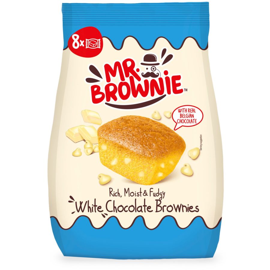 Mr. Brownie Hvid Chokolade Brownies 200 g