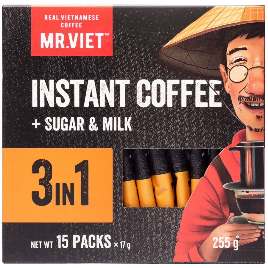 Mr. Viet Cà Phê 3in1 vietnamesisk instantkaffe 15 x 17 g