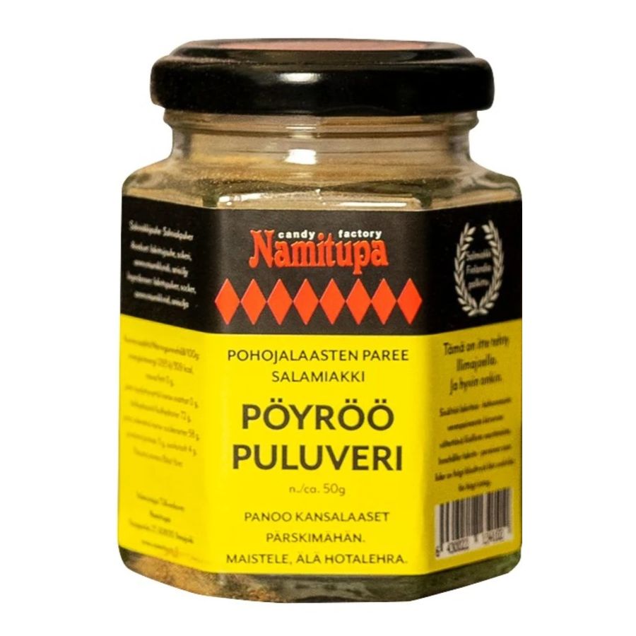Namitupa Pöyröö Puluveri salmiakpulver 50 g