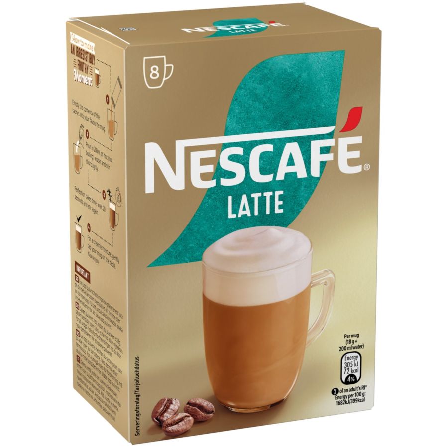 Nescafé Latte specialinstantkaffe 8 x 18 g