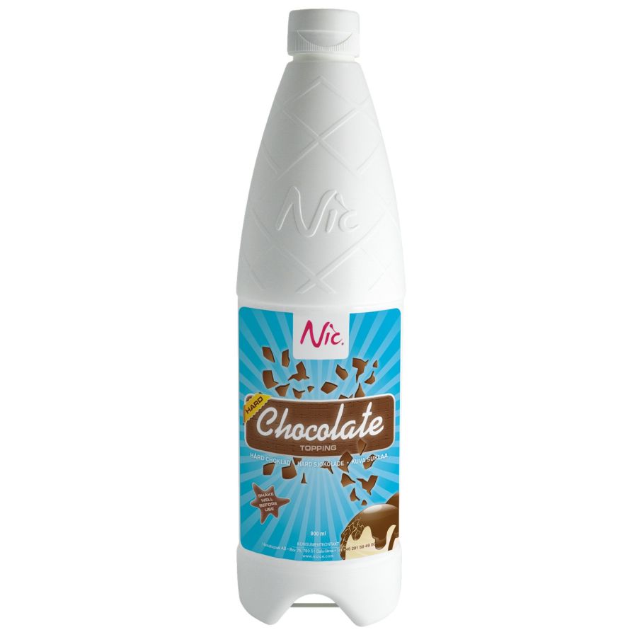 Nic stivnende chokoladesauce topping 900 ml