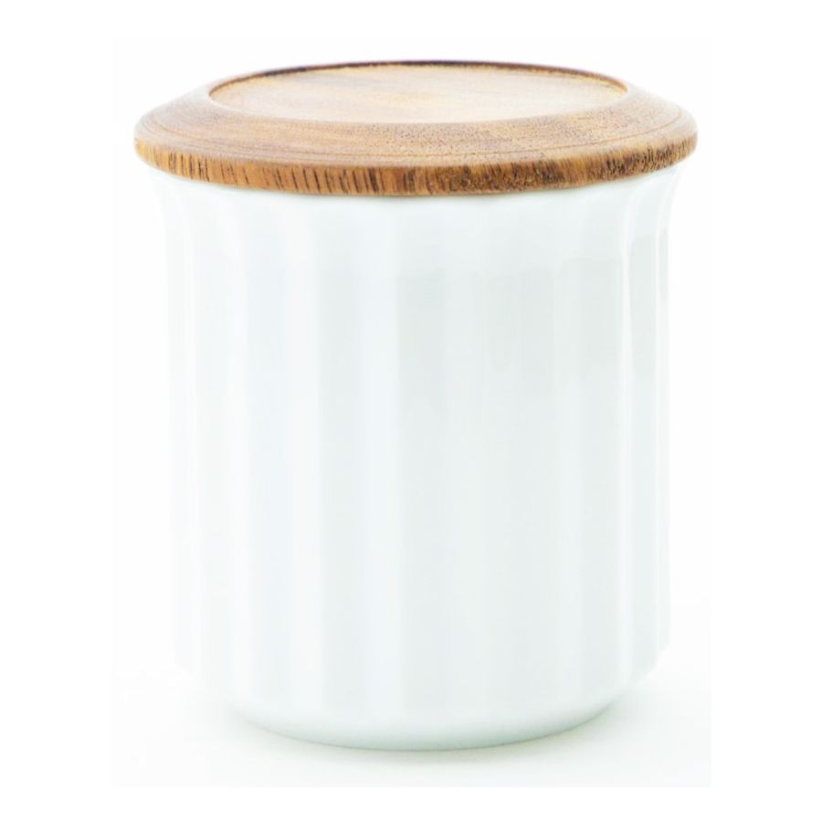 Origami Canister opbevaringskrukke, hvid