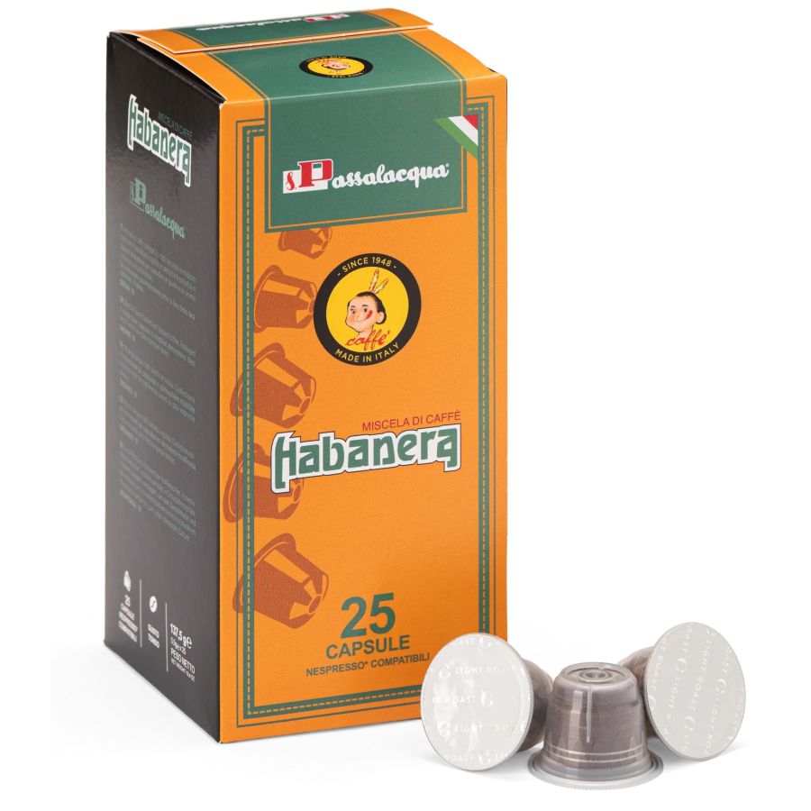 Passalacqua Habanera Nespresso-kompatible kaffekapsler 25 stk.
