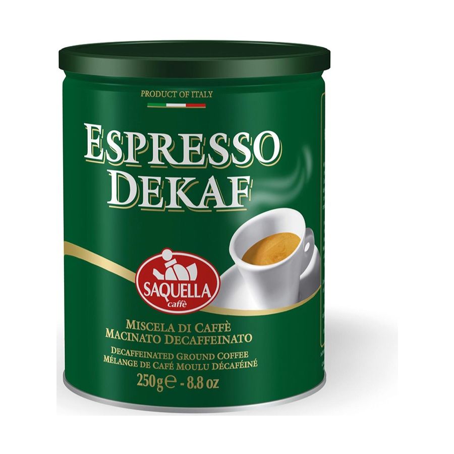 Saquella Espresso Dekaf koffeinfri 250 g malet kaffe