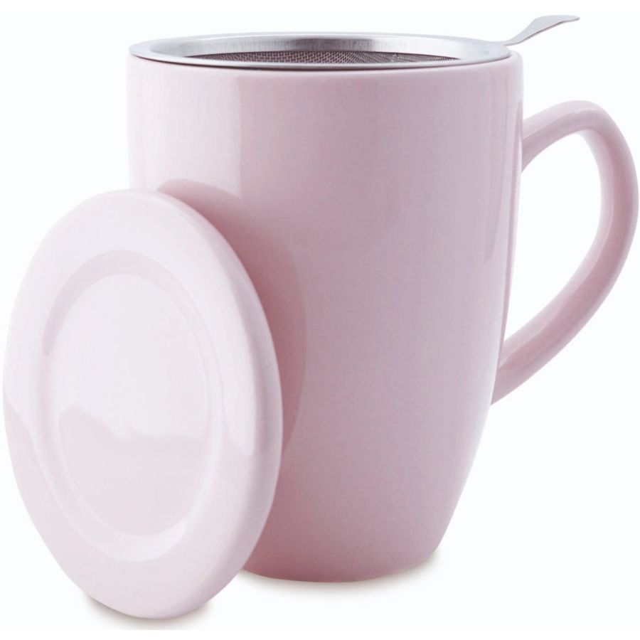 Shamila Tea Mug with Filter & Lid 350 ml, Rose