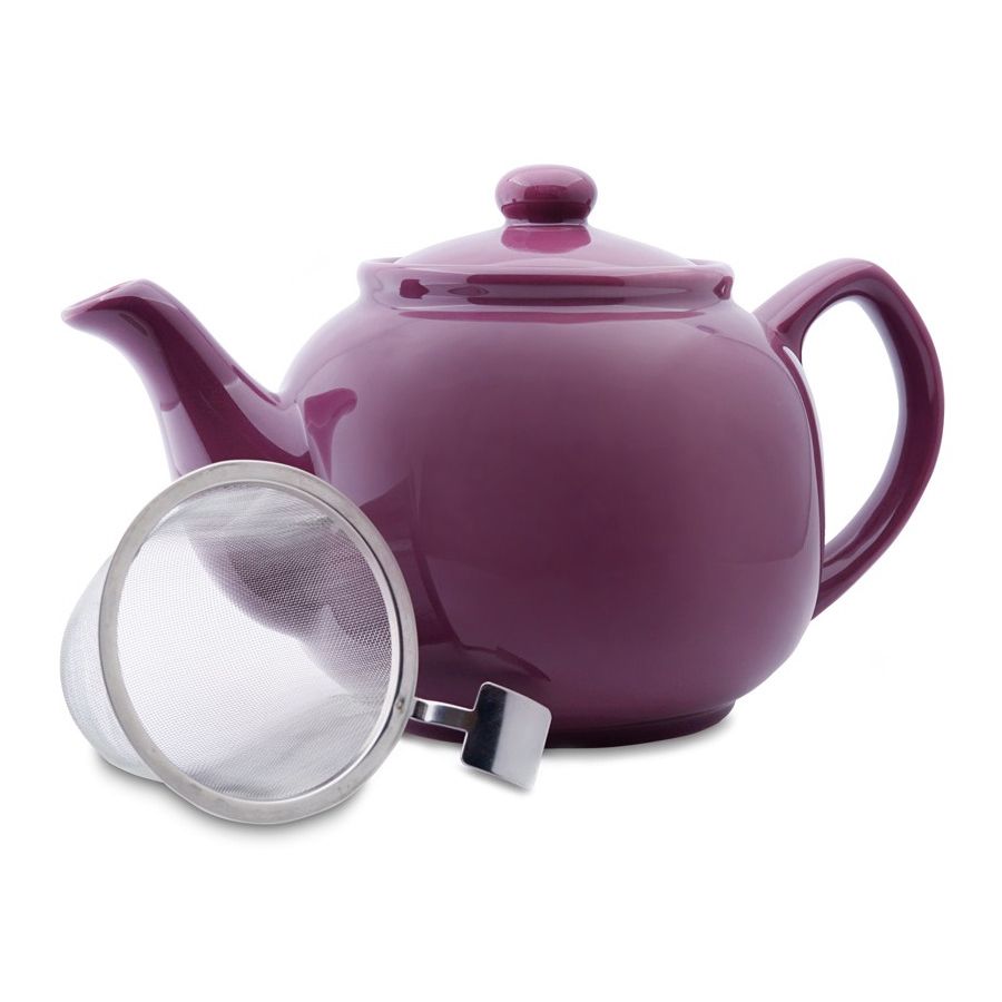 Shamila Ceramic Teapot with Strainer 1,2 l, Violet