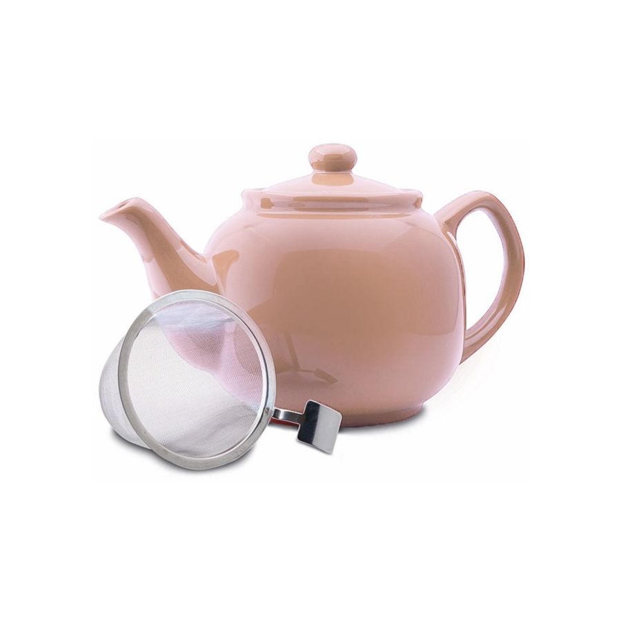 Shamila Ceramic Teapot with Strainer 1,2 l, Soft Rose