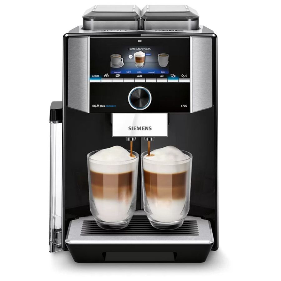 Siemens EQ.9 Plus Connect s700 fuldautomatiske kaffemaskine, sort
