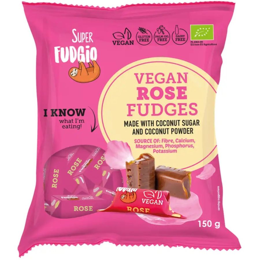 Super Fudgio vegansk rosenfudge 150 g