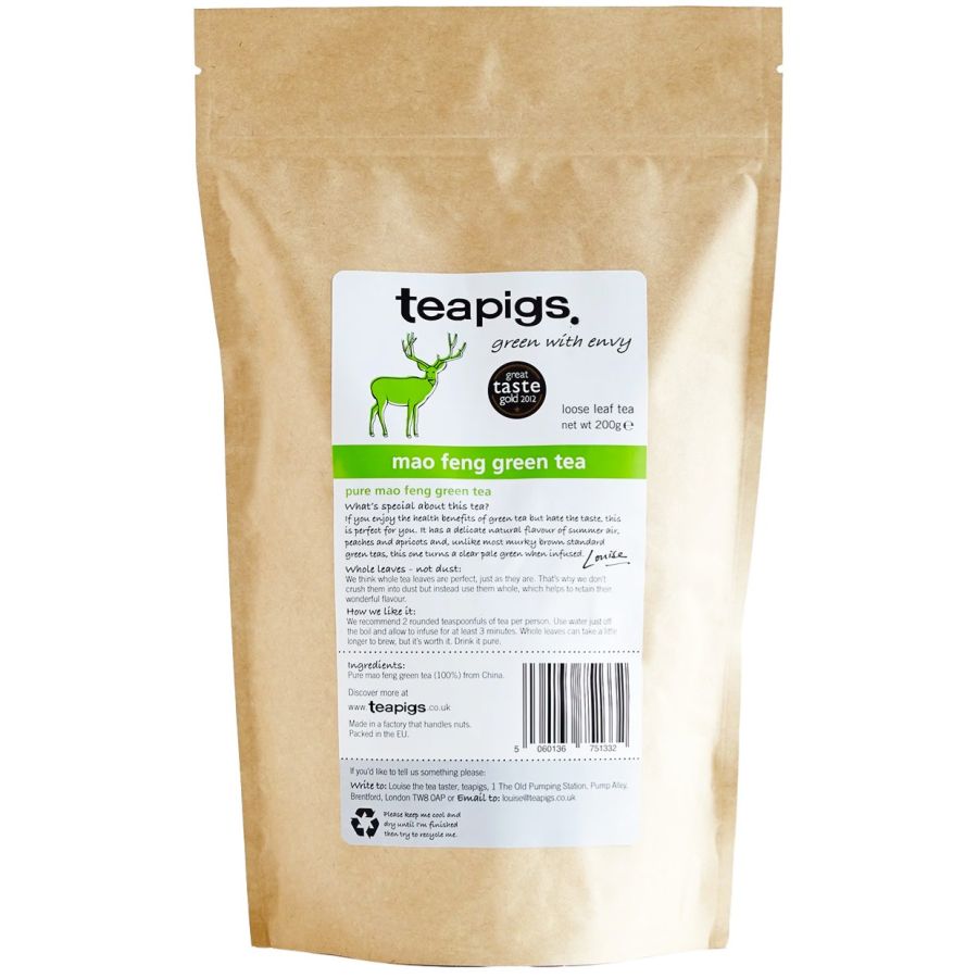 Teapigs Mao Feng Green Tea løsbladet te 200 g