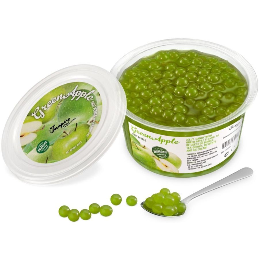 TIFC Boba Bubble Tea bobbelte-perler, Green Apple 450 g