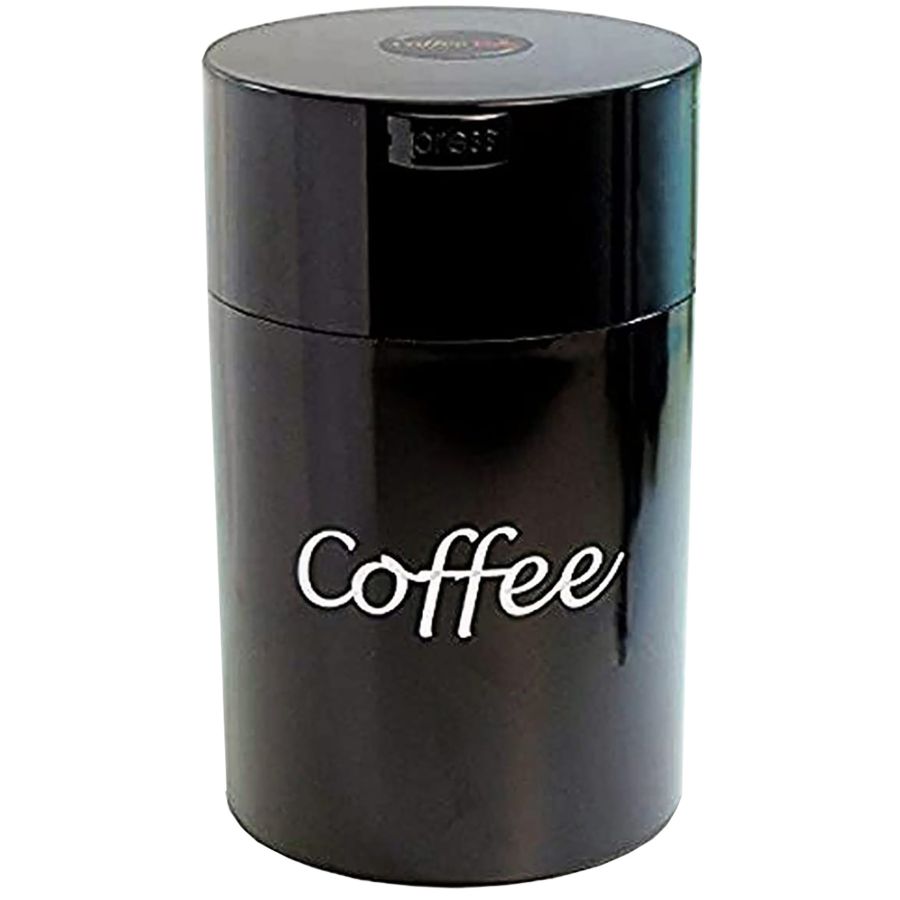 TightVac CoffeeVac opbevaringsbeholder 500 g, sort med tekst