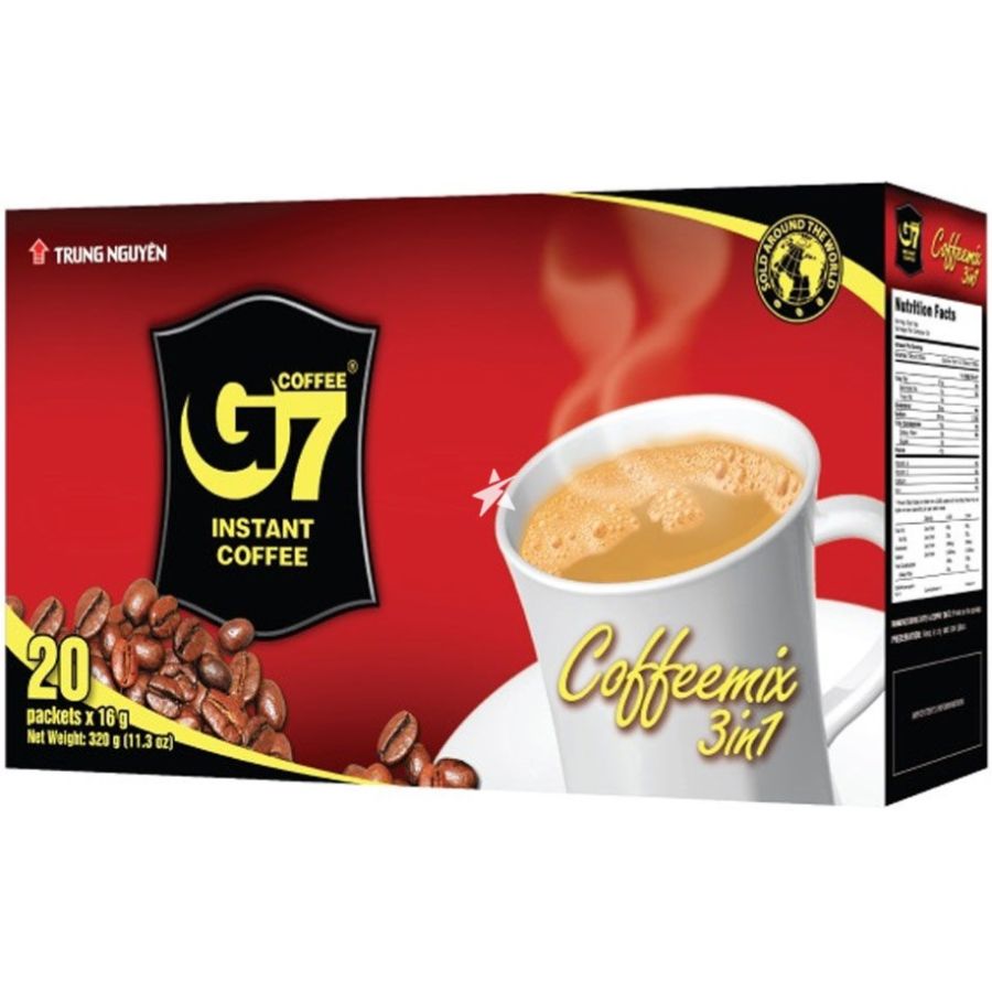 Trung Nguyen G7 gourmet instant kaffe 3-i-1, 20 portioner poser