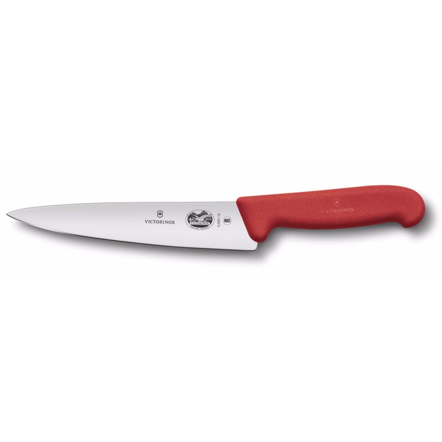 Victorinox Fibrox kokkekniv 19 cm, rød