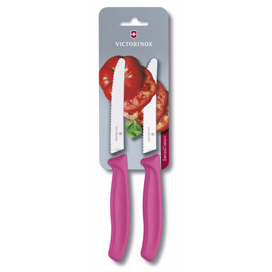 Victorinox Swiss Classic tomatkniv 11 cm 2 stk, rosa