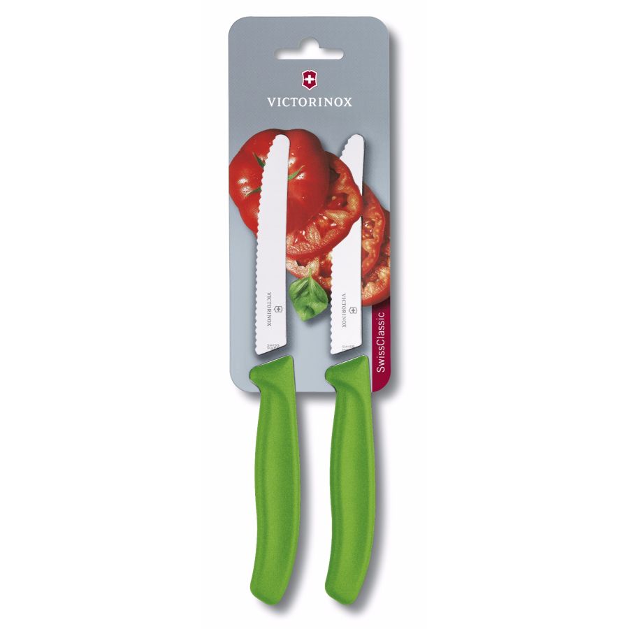 Victorinox Swiss Classic tomatkniv 11 cm 2 stk, grøn