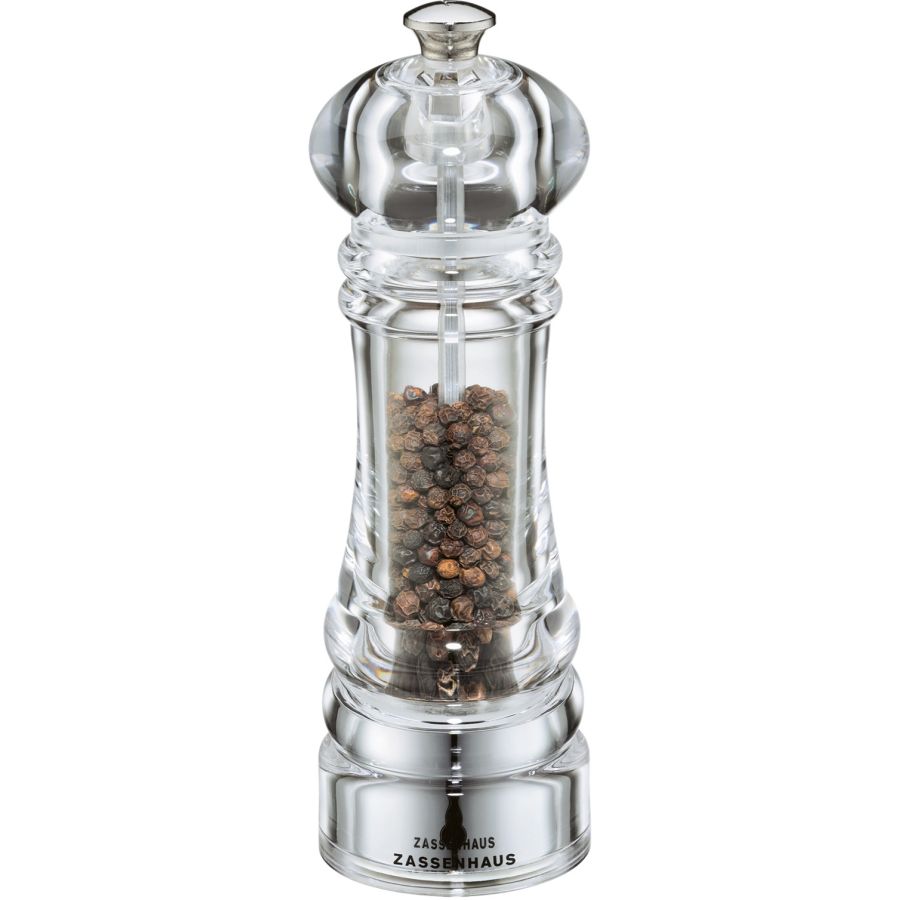 Zassenhaus Berlin Acrylic Pepper Mill 18 cm