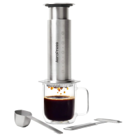 AeroPress Steel kaffebrygger i stål, sølv