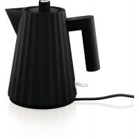 Alessi MDL06/1 Plissé Electric Water Kettle 1 l, Black