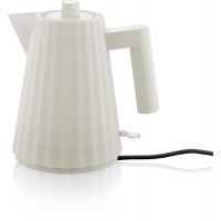 Alessi MDL06/1 Plissé Electric Water Kettle 1 l, White