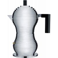 Alessi Pulcina MDL02 espressokande 3 kopper, sort håndtag