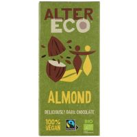 Alter Eco mandel & mørk chokolade 60% 100 g
