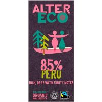 Alter Eco mørk chokolade Peru 85% 100 g