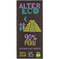 Alter Eco Mørk Chokolade Peru 90% 100 g