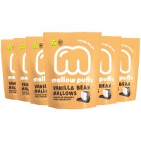 Barú Mallow Puffs vanilje & mørk chokolade 6 x 100 g