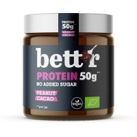 Bett'r Økologisk Proteinsmørepålæg Med Jordnødder & Kakao 250 g