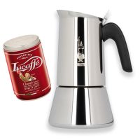 Bialetti Venus 10 kops espressokande + Lucaffé Classic 250 g malet kaffe