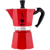 Bialetti Moka Express espressokande 6 kopper, rød