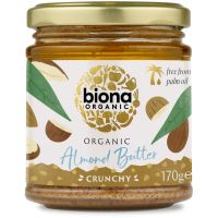 Biona Almond Butter Crunchy mandelsmør 170 g