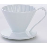 CAFEC Arita Ware Flower Dripper 1 kop, hvid