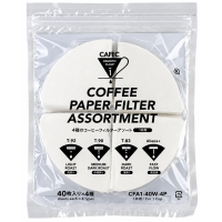 CAFEC 4P 1 sortiment af papirfiltre til 1 kop, 4 × 40 stk.