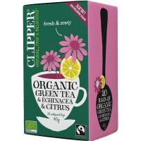 Clipper Organic Green Tea & Echinacea & Citrus 20 Bags