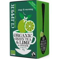 Clipper Organic Green Tea & Lime & Ginger 20 teposer