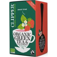 Clipper Organic Green Tea & Strawberry 20 Bags