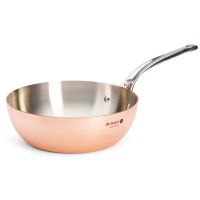 de Buyer Prima Matera Conical Copper Sauté Pan 1.7 l Induction 20 cm