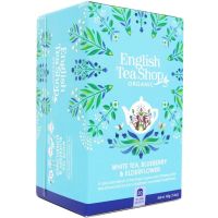 English Tea Shop Organic White Tea Blueberry & Elderflower, 20 teposer