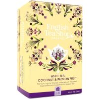 English Tea Shop Organic White Tea, Coconut & Passion Fruit, 20 teposer