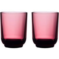Fellow Pirch latteglas 2 x 325 ml, Garnet