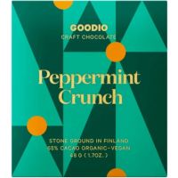 Goodio P Pebermynte Crunch økologisk chokolade 65%, 48 g