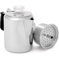 GSI Outdoors Glacier Stainless Percolator With Silicon Handle, 3 kopper